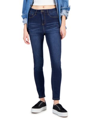 Dollhouse - Juniors' High-Rise Seamed Curvy Skinny Jeans