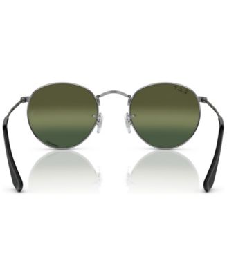Men's Round Metal Chromance Polarized Sunglasses, Mirror Gradient RB3447