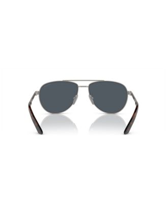 Iconic Plaque Pilot Men's Sunglasses, PR A54S