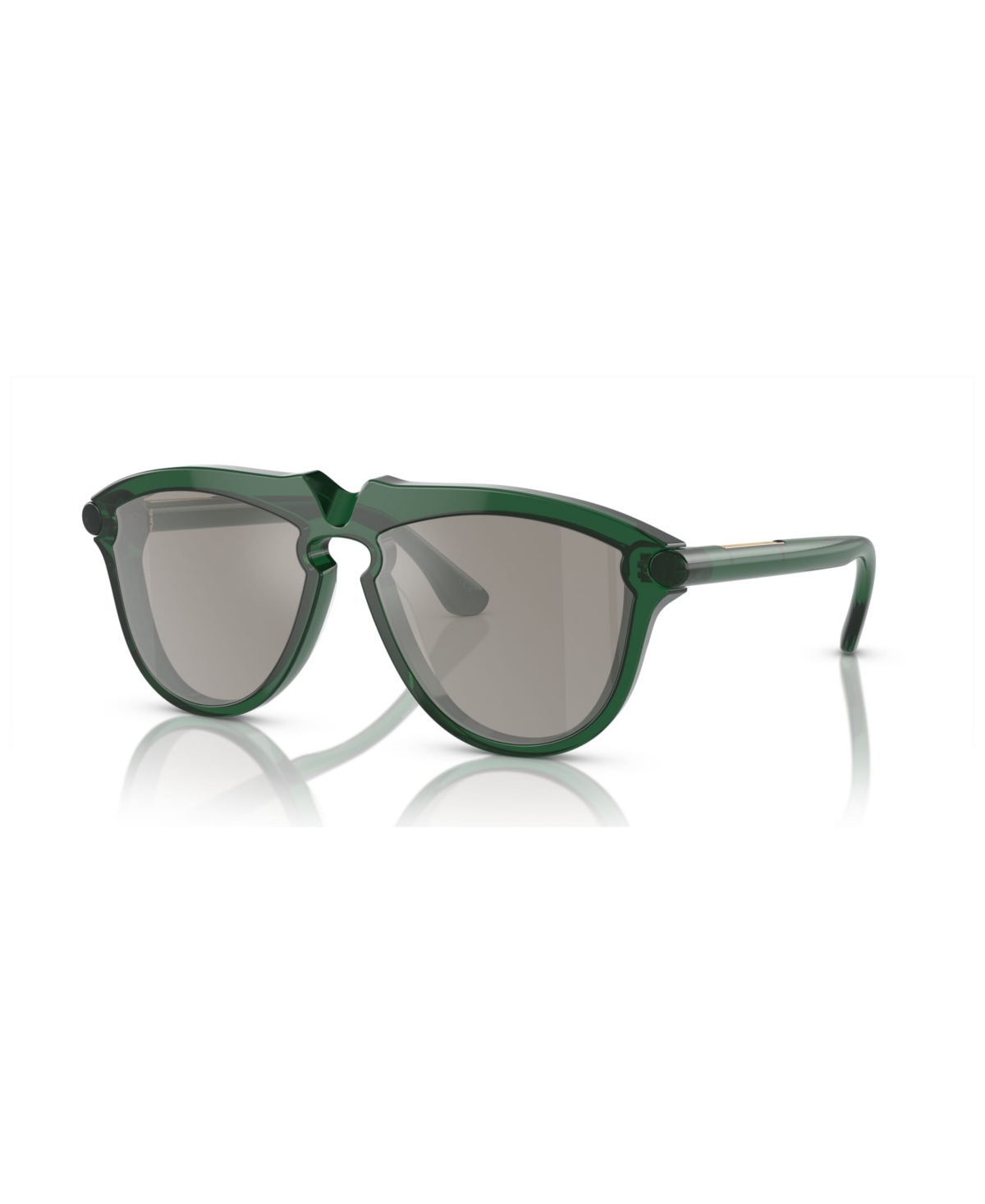 Shop Burberry Men's Sunglasses, Mirror Be4417u In Green