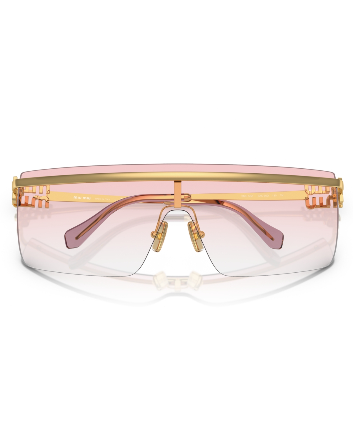 Miu Miu Woman Sunglass Mu 50zs In Gradient Gold