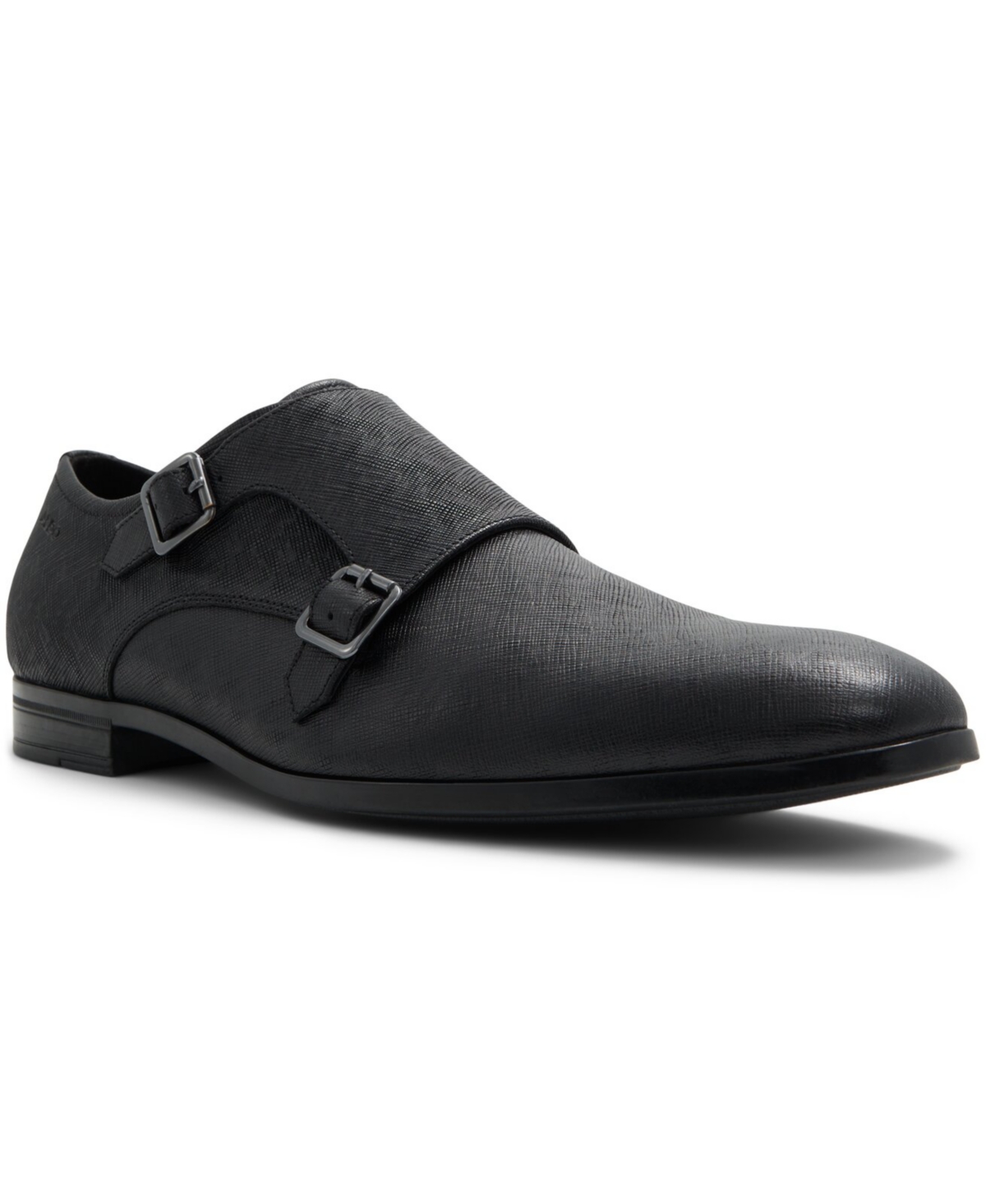 Shop Aldo Men's Benedetto Monk Strap Shoes- Wide Width In Black