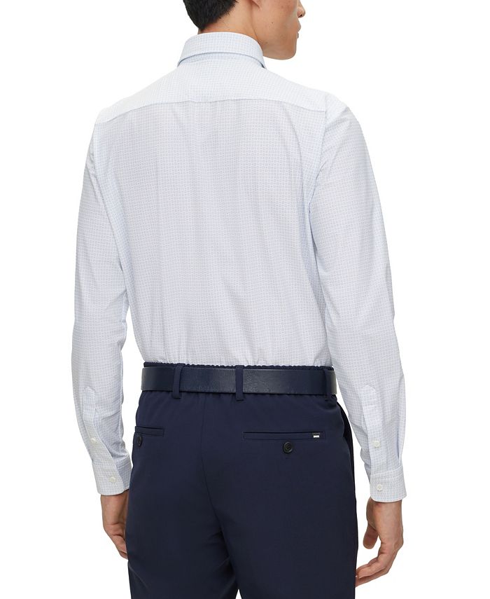Hugo Boss Men's Slim-Fit Printed Shirt - Macy's