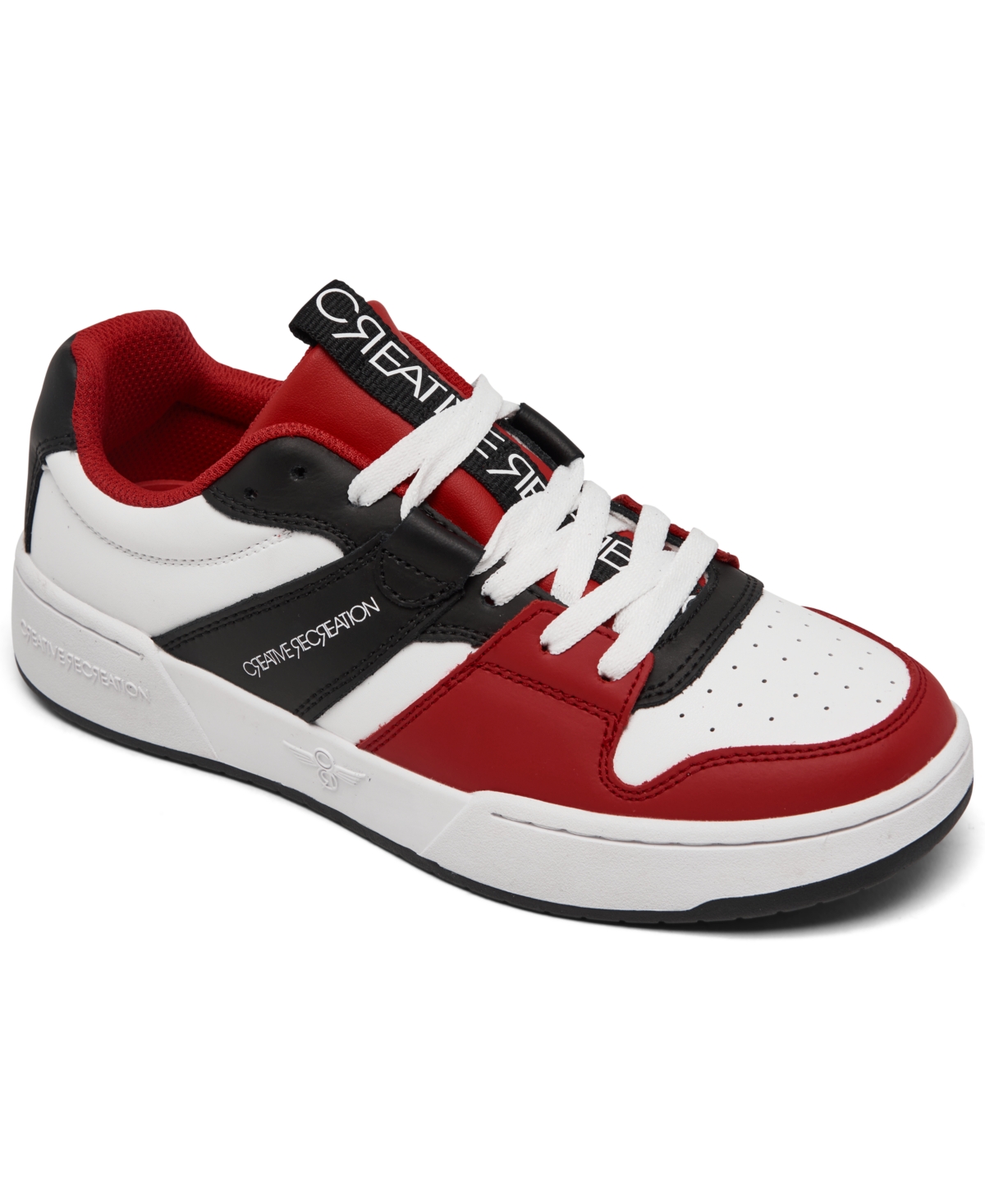 Creative Recreation Women's Janae Low Casual Sneakers From Finish Line In White,black,red