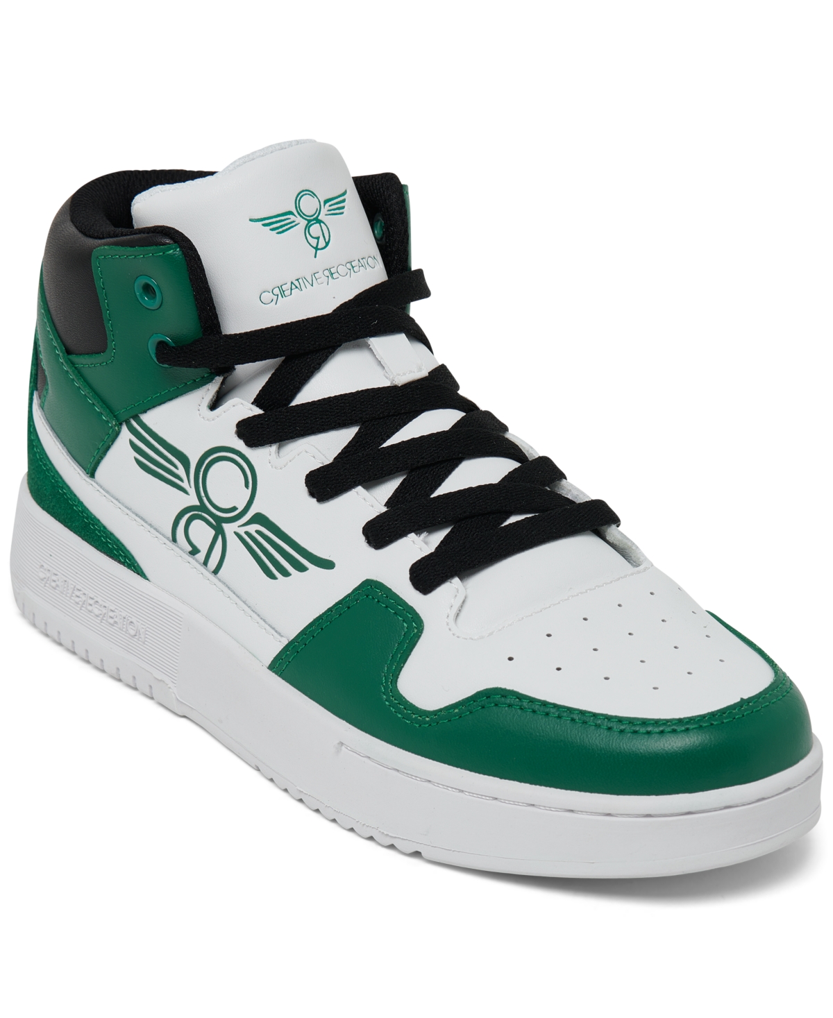 Women's Honey Mid Casual Sneakers from Finish Line - White, Black, Green