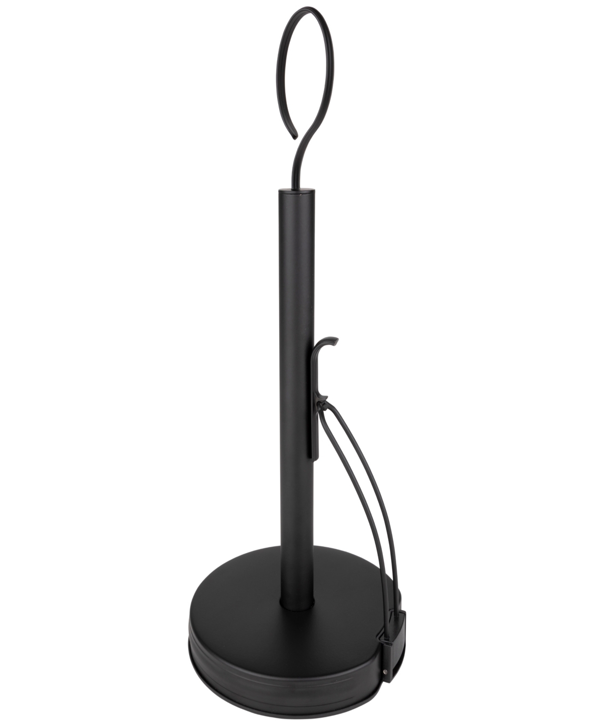 Kitchen Details Paper Towel Holder with Deluxe Tension Arm in Black