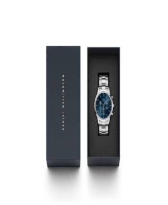 Men's Iconic Chronograph Silver-Tone Stainless Steel Watch 42mm