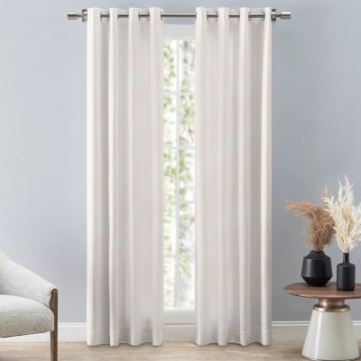Grasscloth Lined Grommet Panel