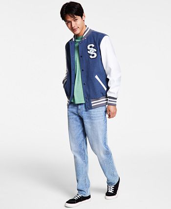 Sun Stone Men s Letterman Varsity Bomber Jacket Created for