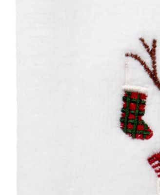 Snowman Park Cotton 2 Pack Fingertip Towel, 11" x 18"