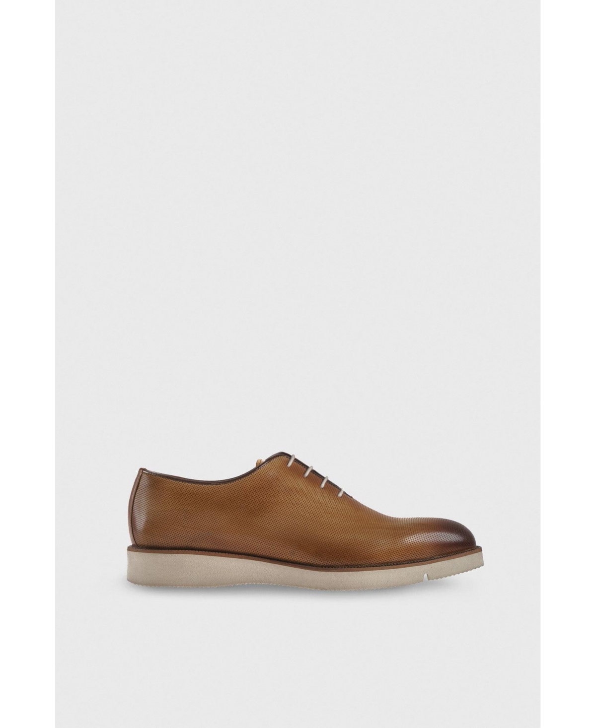 Men's Genuine Leather Antique Tan Casual Shoes - Tan