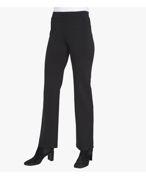 Женские брюки Stella Carakasi Stretchy Pull On Straight Lounge Dress Pants, цвет: Чёрный