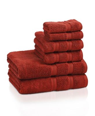 Smart Dry Zero Twist Cotton 6-Piece Assorted Towel Set