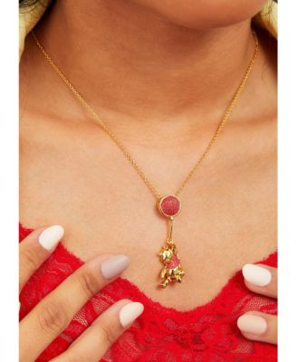 Classics Winnie the Pooh Gold Plated Swinging Balloon Necklace, 18"