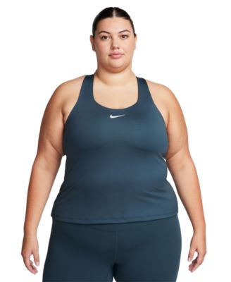 Nike - Plus Size Active Medium-Support Padded Sports Bra Tank Top