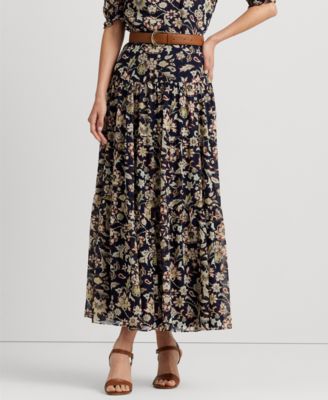 Womens crinkle outlet maxi skirts