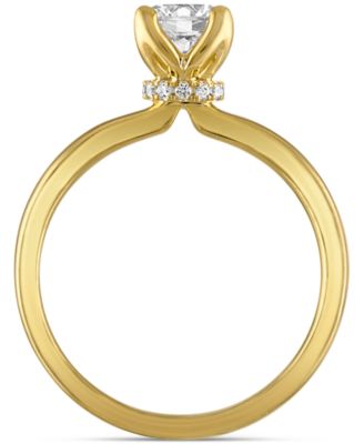Certified Diamond Solitaire Engagement Ring (3/4 ct. t.w.) in 14k Gold featuring diamonds with the De Beers Code of Origin, Created for Macy's