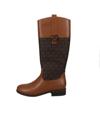 Michael Kors Little Girls Finley Heart Logo Tall Shaft Boots