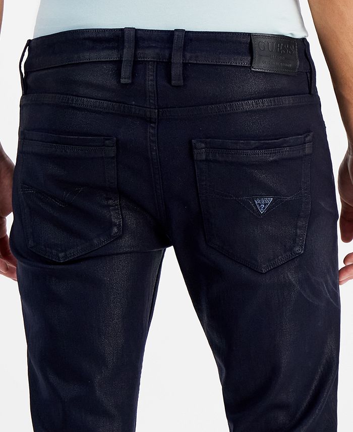 GUESS Men's SlimFit Tapered Coated Jeans Macy's