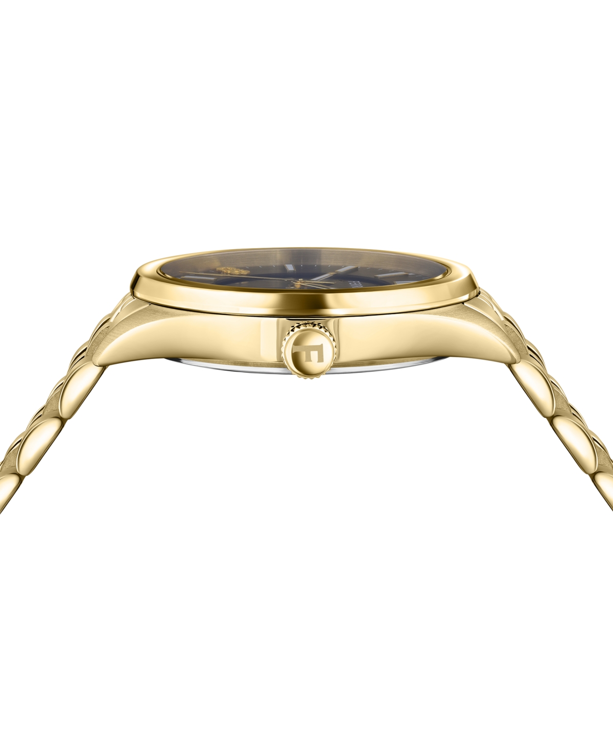 Ferragamo Salvatore  Men's Swiss Classic Gold Ion-plated Stainless Steel Bracelet Watch 42mm In Ip Yellow Gold