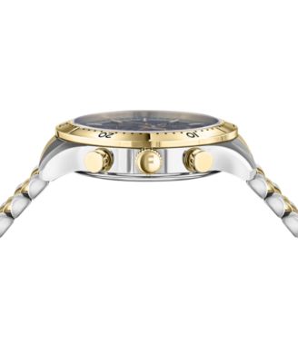 Salvatore Men's Swiss Chronograph Master Two-Tone Stainless Steel Bracelet Watch 43mm