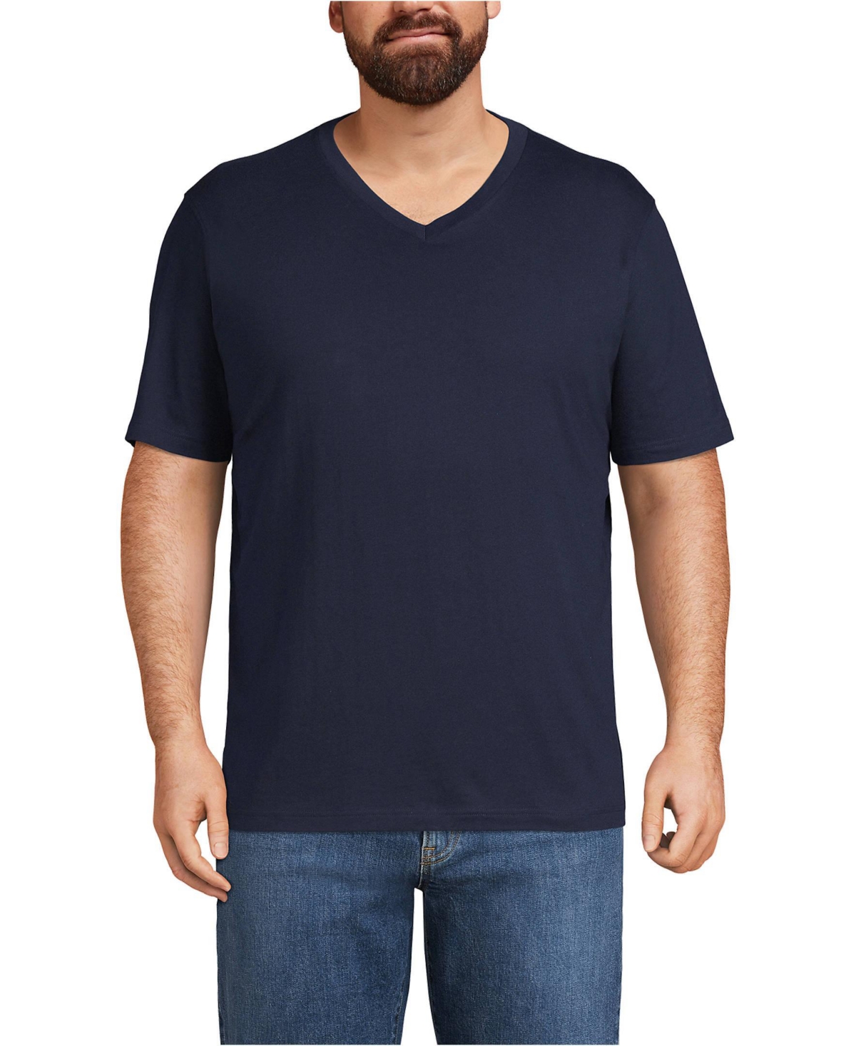 Men's Big & Tall Super-t Short Sleeve V-Neck T-Shirt - White