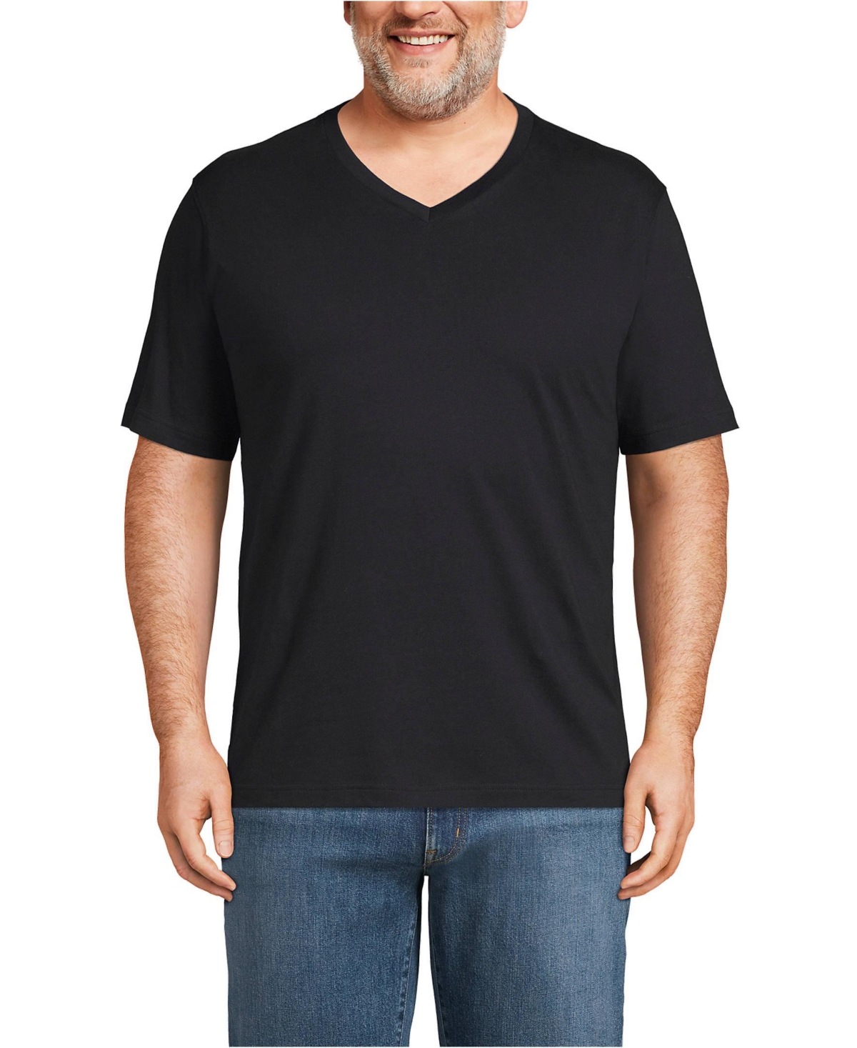 Men's Big & Tall Super-t Short Sleeve V-Neck T-Shirt - White