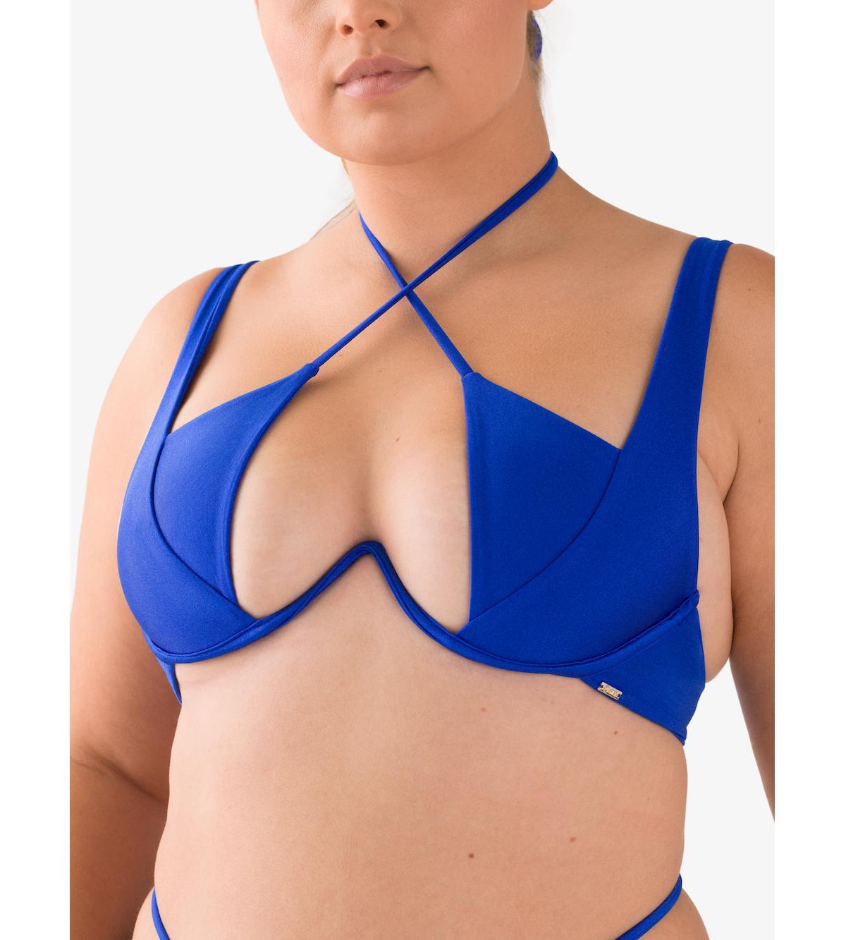 Women's Heart Bikini Top - Cobalt