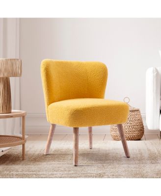 25.5" Wide Upholstered Boucle Accent Chair