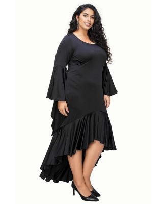 Plus Size Arielle Flowy Mermaid Hem Dress