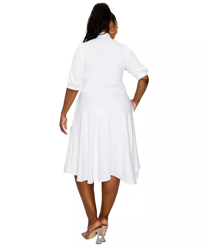 Plus Size Carina Donna Pocket Dress - thumbnail 3