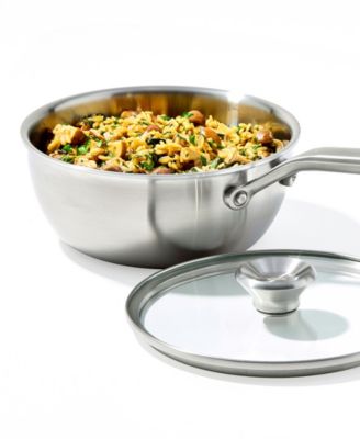 Mira Tri-Ply Stainless Steel 2 Piece Covered Chef's Pan Set