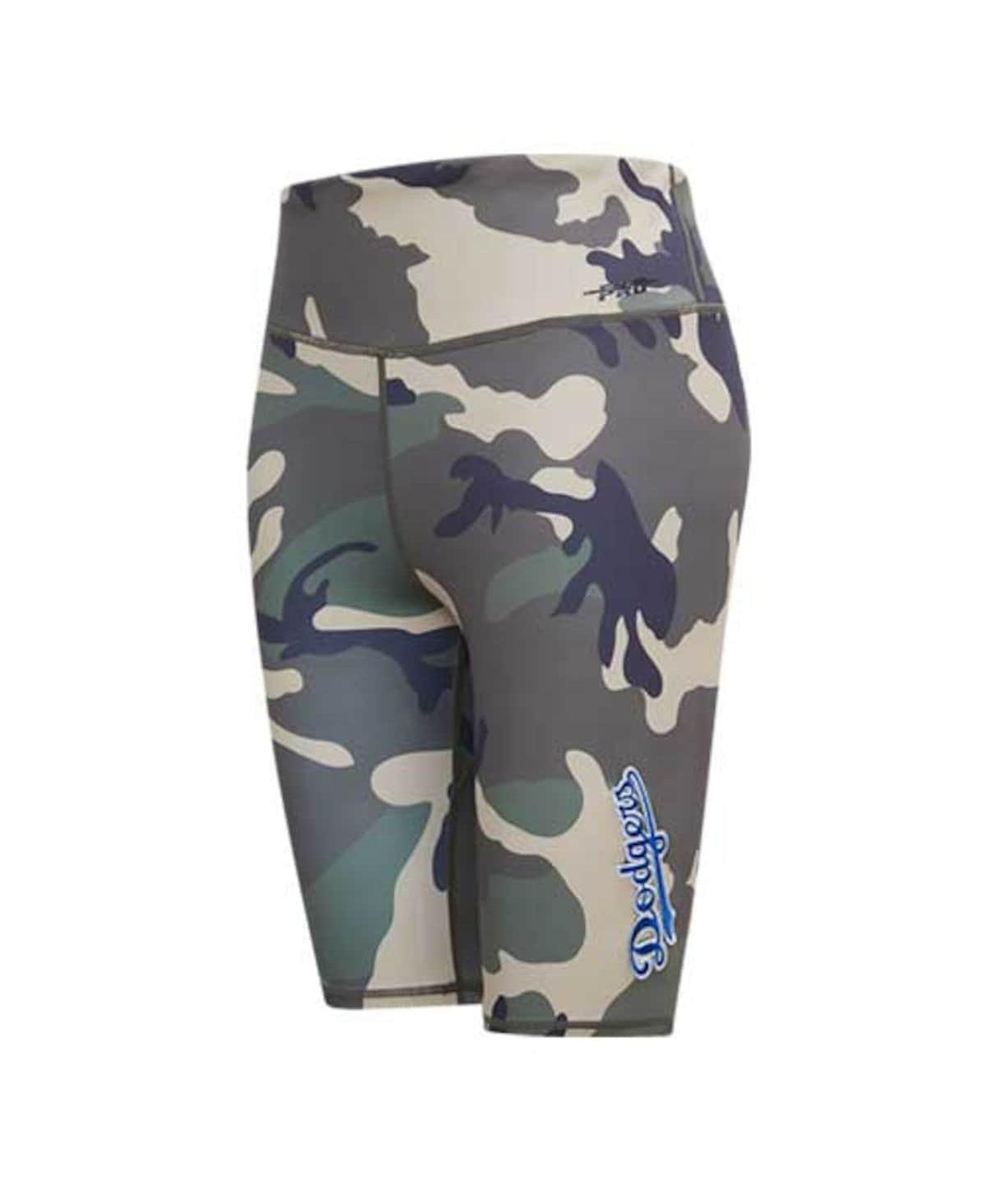 Shop Pro Standard Women's  Camo Los Angeles Dodgers Allover Print Bike Shorts