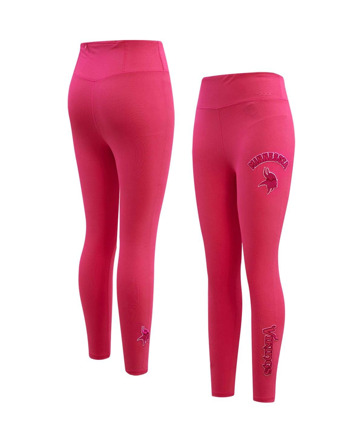 Women's Pro Standard Minnesota Vikings Triple Pink Leggings - Pink