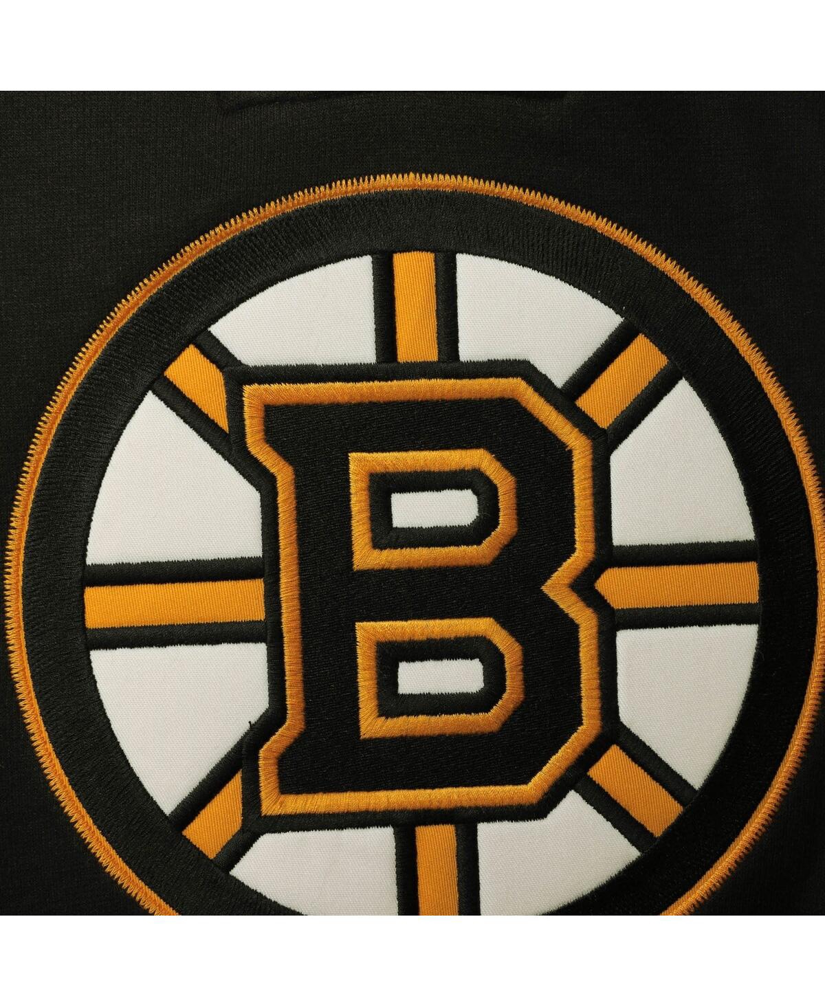 Outerstuff Big Boys David Pastrnak Black Boston Bruins Ageless Must-have V-neck Name And Number Pullover Hoodie In Black