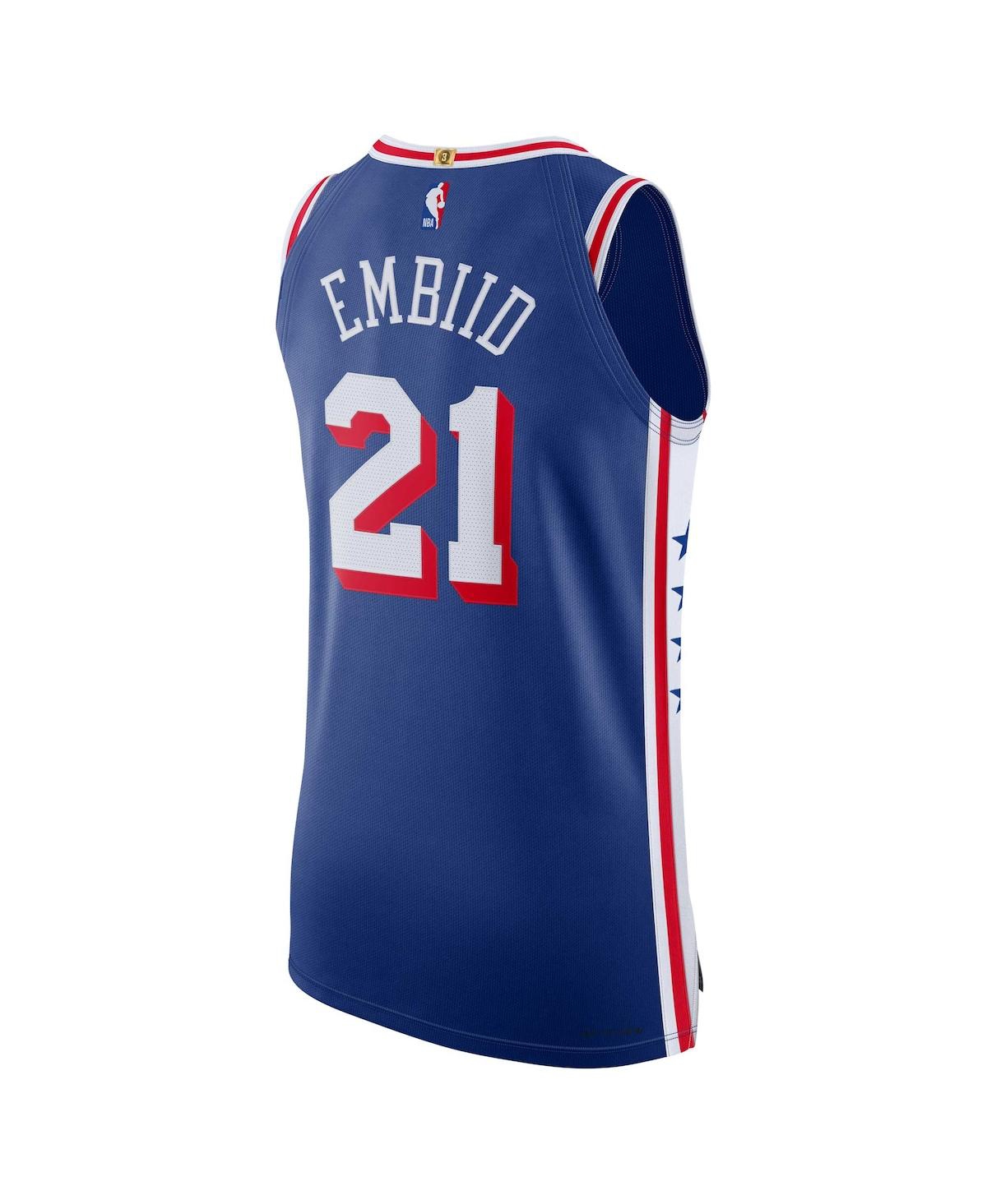 Men's Nike Joel EmbiidPhiladelphia 76ers Authentic Jersey - Icon Edition - Royal