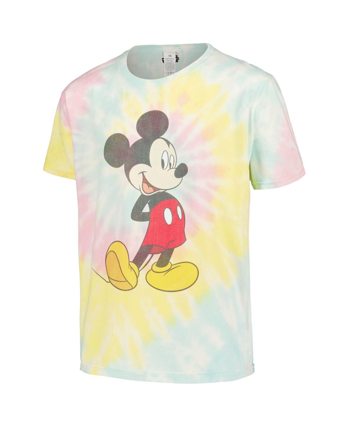 Shop Mad Engine Big Boys And Girls  Mickey Mouse Traditional Tie-dye T-shirt In Blue