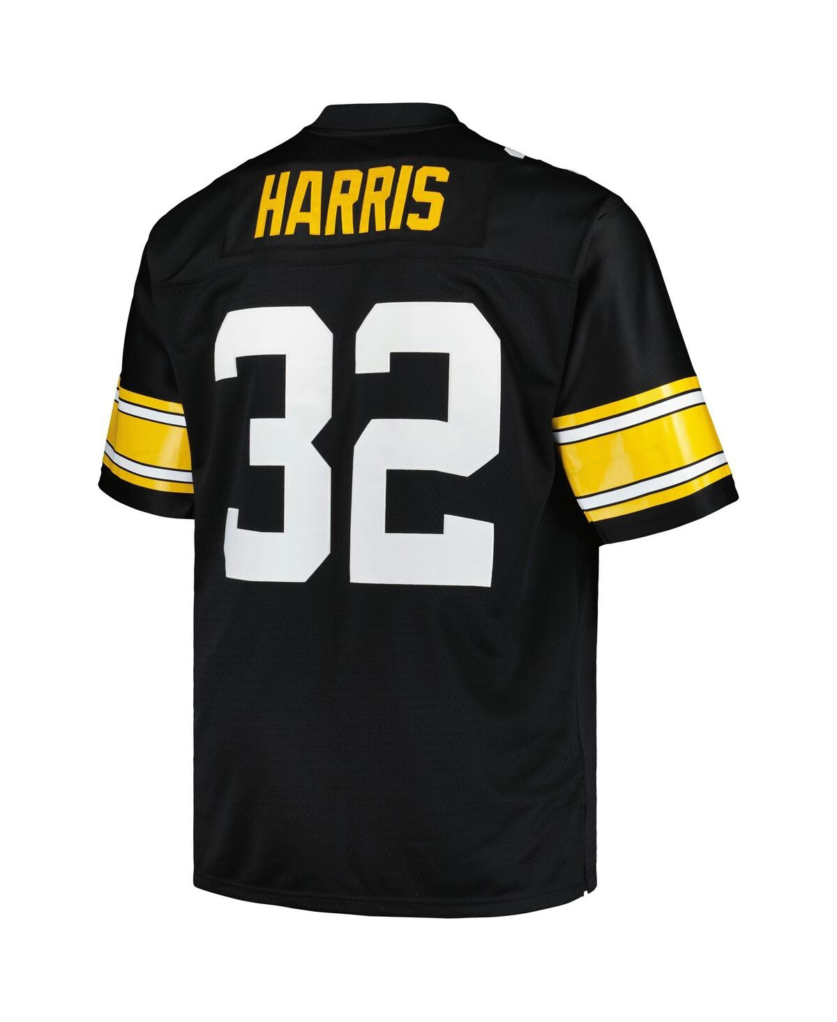 Men's Mitchell & Ness Franco HarrisPittsburgh Steelers Big and Tall 1976 Legacy Retired Player Jersey - Black