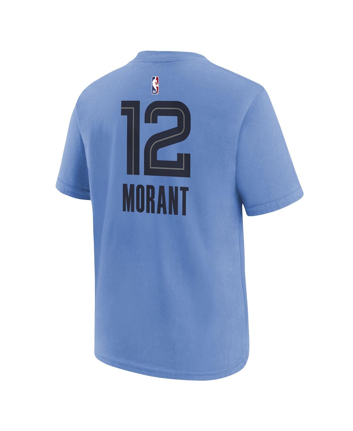 Jordan Big Boys  Brand Ja Morant Light Blue Memphis Grizzlies Statement Edition Name And Number Playe In Light Blue