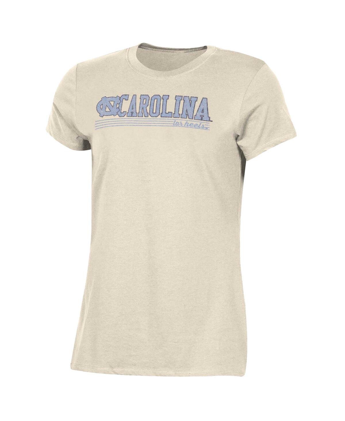 Shop Champion Women's  Cream Distressed North Carolina Tar Heels Classic T-shirt