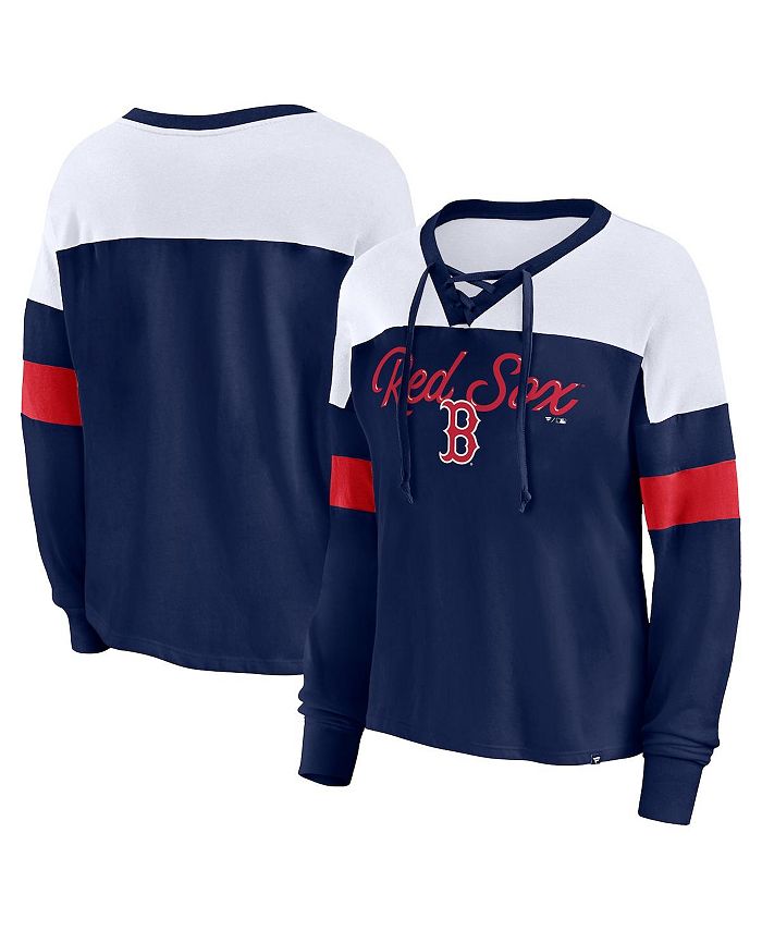 Men's Boston Red Sox Fanatics Branded Navy Red White and Team Logo