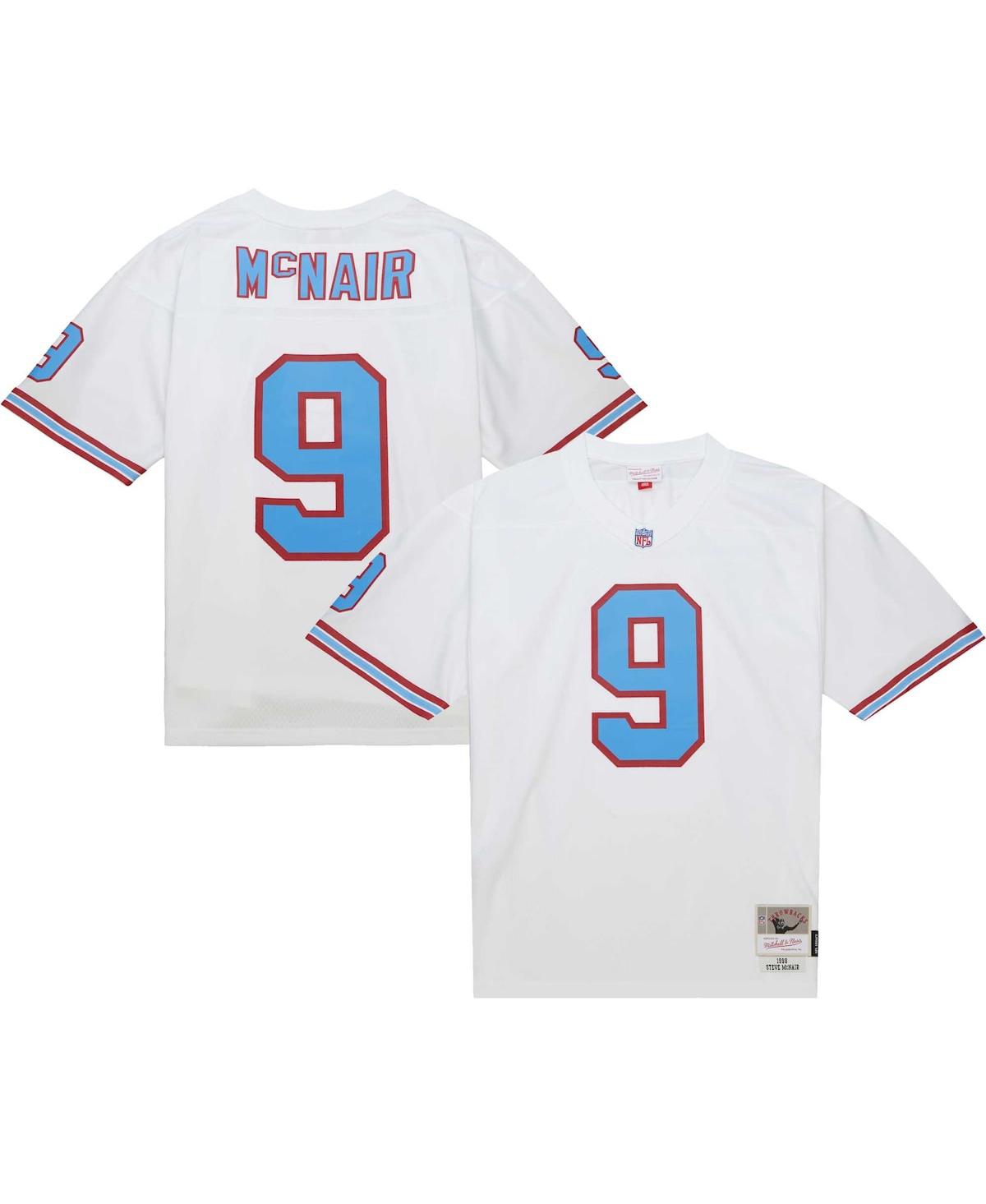 Men's Mitchell & Ness Steve McNairTennessee Oilers 1998 Legacy Replica Jersey - White