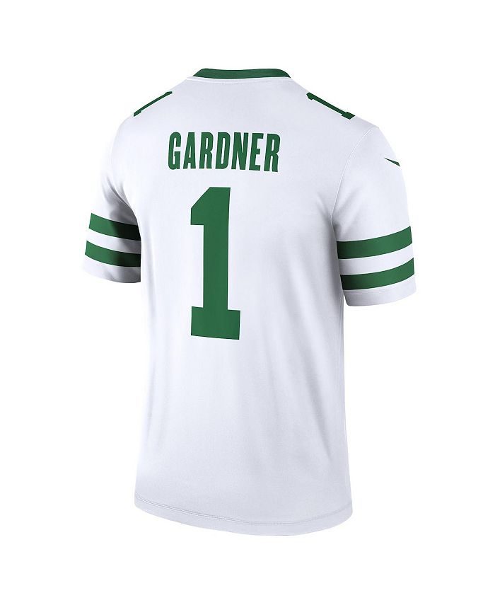 Nike Men's Sauce Gardner White New York Jets Alternate Legend Jersey ...