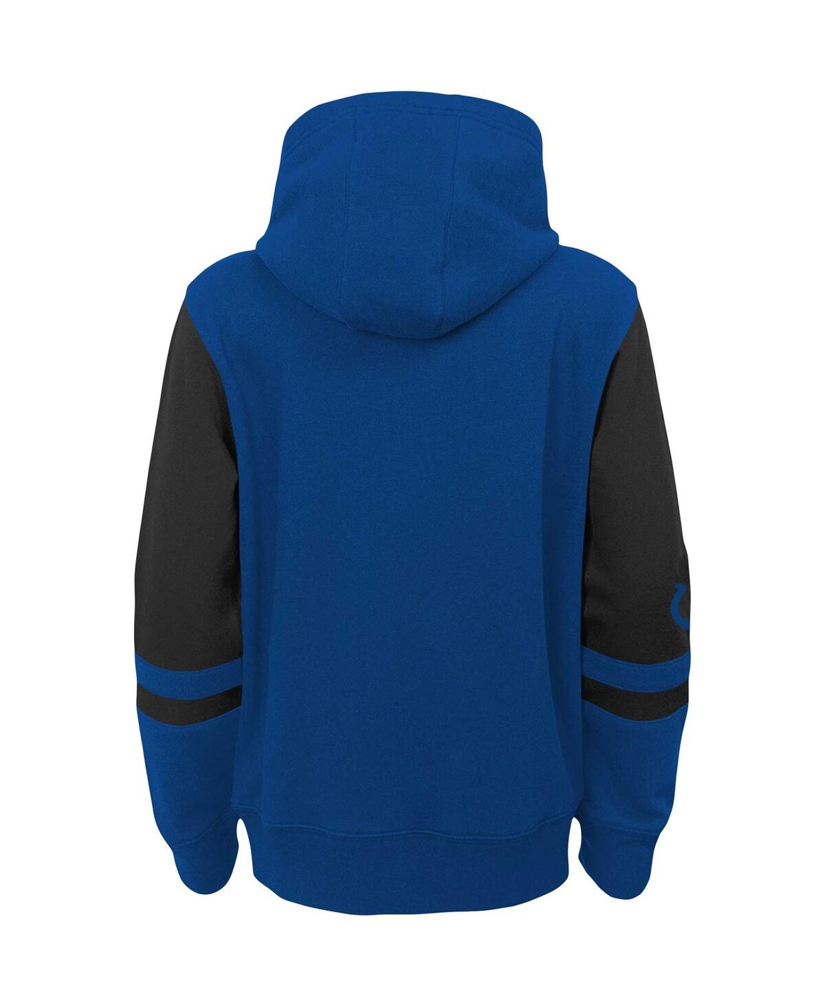Outerstuff Big Boys Royal Indianapolis Colts Colorblock Full-zip Hoodie In Royal