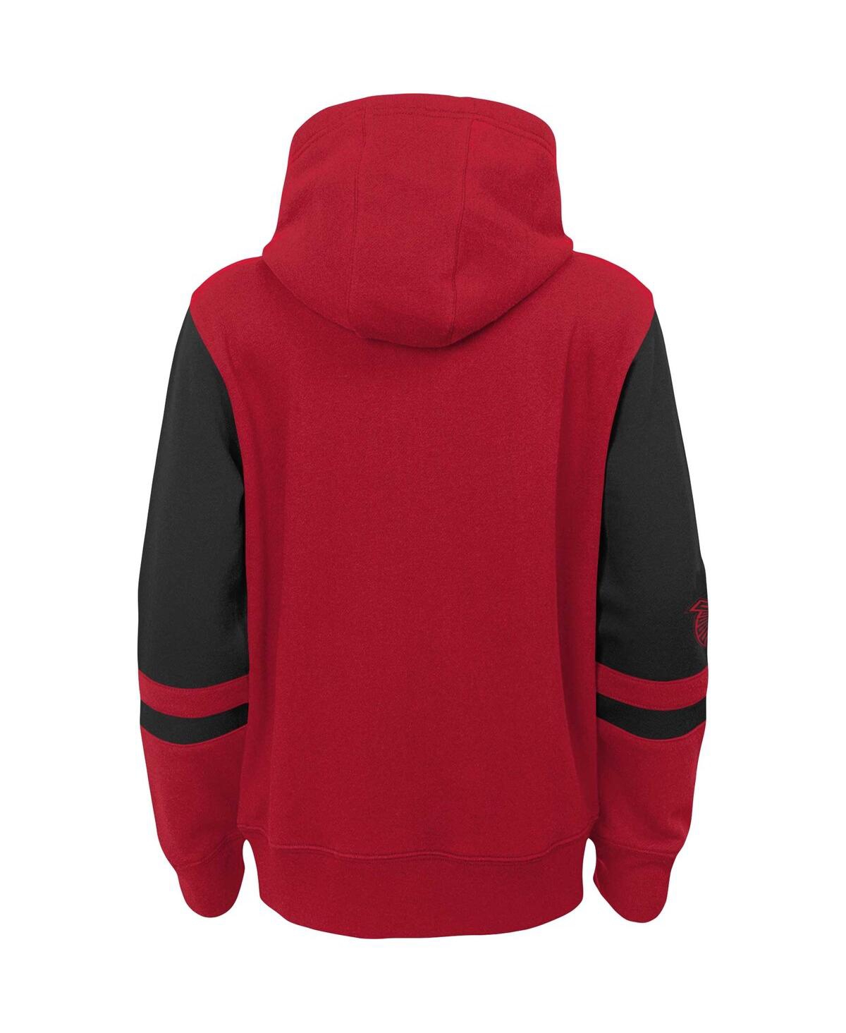 Outerstuff Youth Red Atlanta Falcons Colorblock Full-zip Hoodie In Red