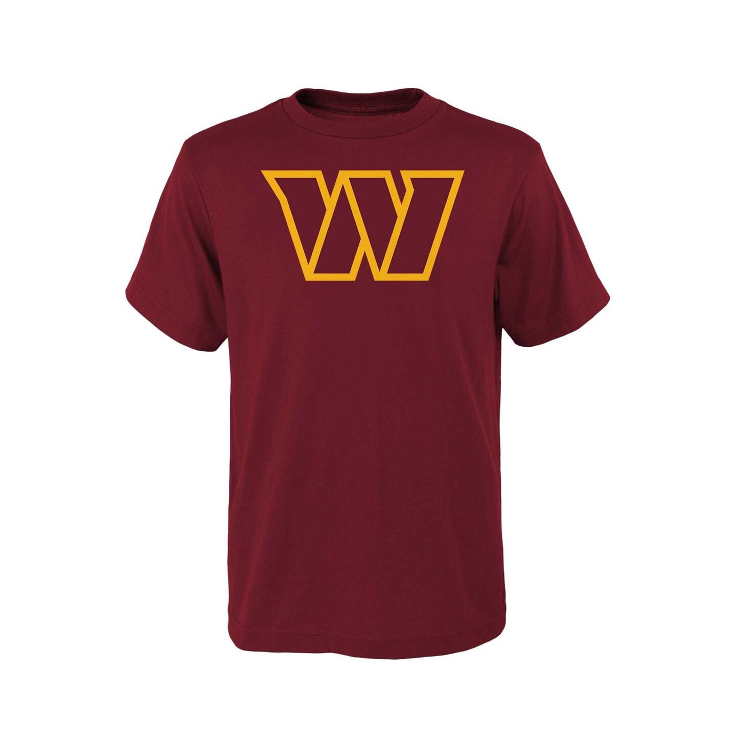 Футболка Outerstuff Burgundy Washington Commanders Primary Logo для мальчиков — фото 1
