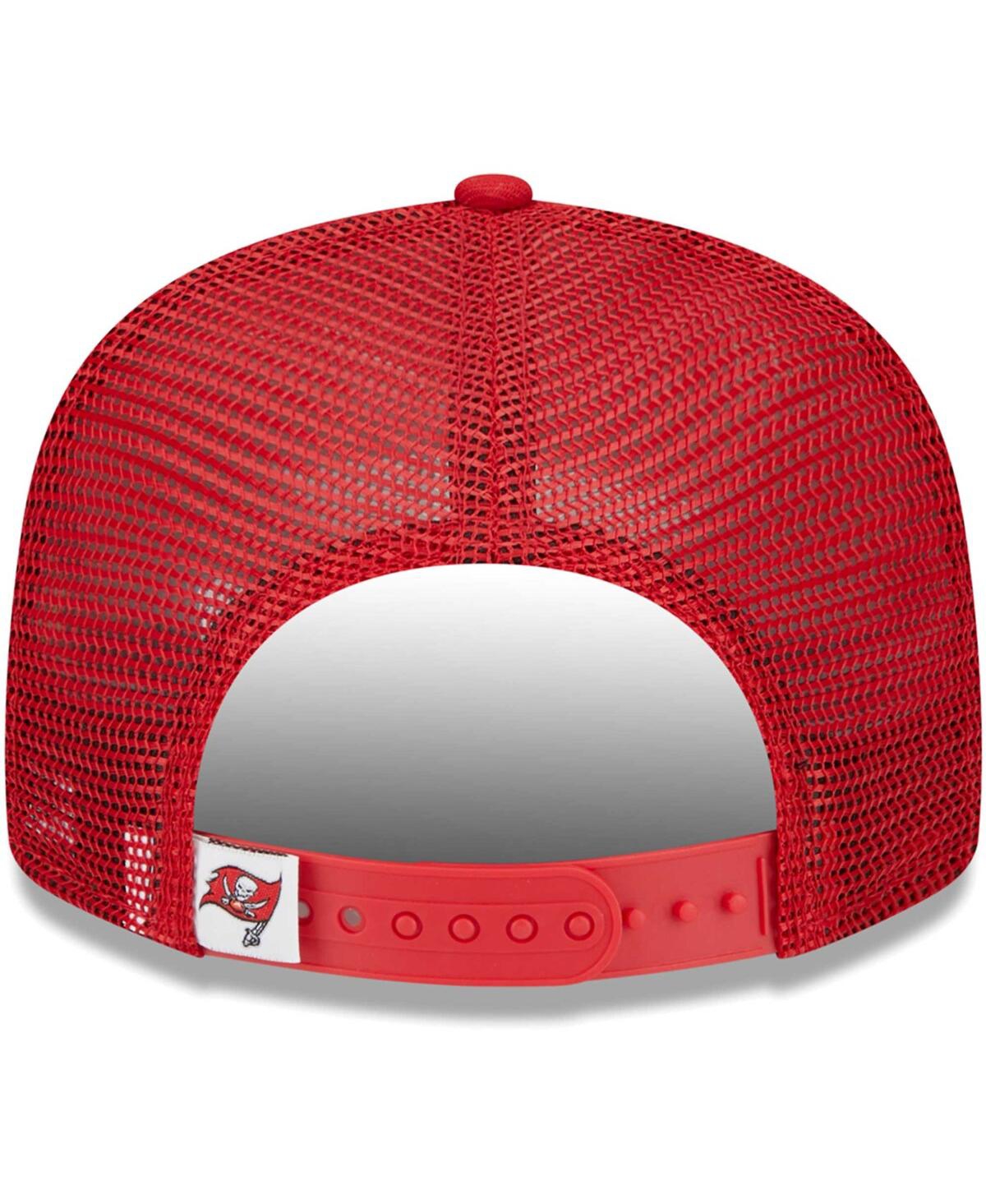 New Era Youth Boys And Girls  Red Tampa Bay Buccaneers Main Trucker 9fifty Snapback Hat In Red