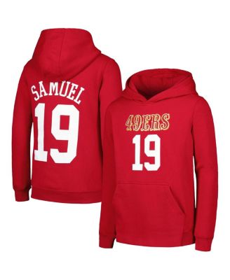 Christian McCaffrey San Francisco 49ers Youth Mainliner Player Name &  Number Pullover Hoodie - Scarlet