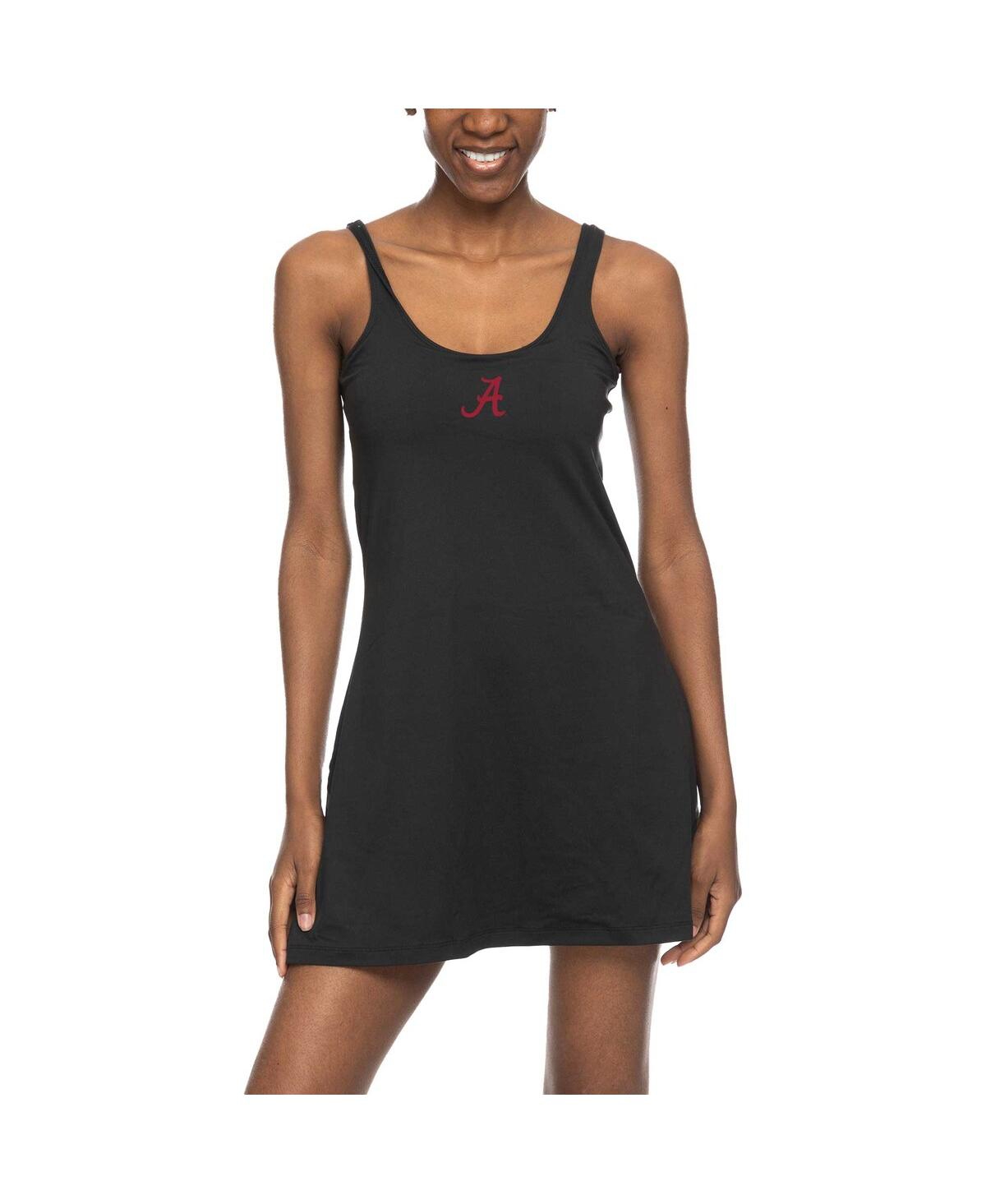 Shop Zoozatz Women's  Black Alabama Crimson Tide Logo Scoop Neck Dress