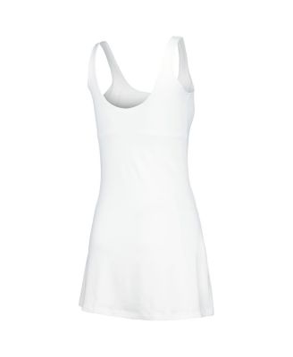 Women's White Clemson Tigers Logo Scoop Neck Dress